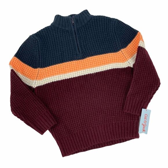 Cat & Jack Boys Mock Neck Pullover Sweater Size Medium NWT - Picture 2 of 5